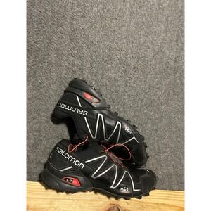 Salomon Speedcross 3 127609 Men's 11 Black Red Trail Running Shoes